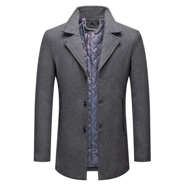 Men's Coat Fashion Cotton Padded Business Non-ironing
