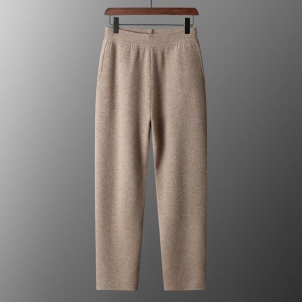 Men's Thick Cashmere Pants High Waist