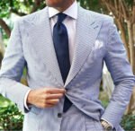 Men's Seersucker Striped Suit Two-piece Suit - Image 6