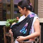 Cotton breathable sling baby carrier baby bag back pocket - Image 2