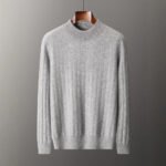New Pullover Men's Half-high Collar Sweater - Image 4