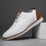 Men's Mesh Formal Oxford Shoes Business Casual Walking Shoes - Image 5