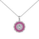 Popular S925 Sterling Silver Necklace Women's Lace Full Zircon Inlaid - Image 5