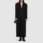 Elegant And Capable Slim-fit Single-row Two-button Women's Extended Coat
