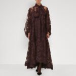 Hollow Jacquard Sling Lace See-through Loose Ribbon Elegant Dress - Image 5