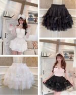 Lolita Princess Bowknot Lace All-matching Base Skirt - Image 3
