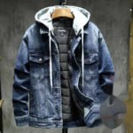 Cotton Denim Coat Men's Loose Detachable Thickened - Image 5
