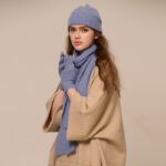 New Wool Scarf Hat Gloves Three-piece Set For Women - Image 3