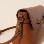 Leather Solid Color Large Capacity Shoulder Crossbody Bag - Image 3