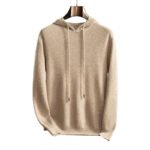 Fall Winter Men Hooded Cashmere Sweater - Image 4