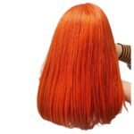 Straight Ginger Orange Bob Wigs Human Hair13x4 - Image 5