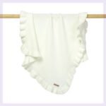 Knitted Baby Blankets Newborn Swaddle Wrap Ruffle - Image 6