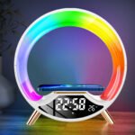 O Light Three In One Wireless Charging Multifunctional Bluetooth Speaker Night Light - Image 2