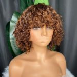 Curly Human Hair Wig Full Machine Made - Image 2