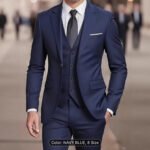 Men's Suit Set Wedding Host Business Three-piece Set - Image 4