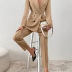 Elegant Solid Color Two-piece Lapel - Image 6