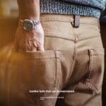 Workwear American Retro Khaki Jeans Maillard Straight Casual - Image 3
