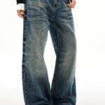 Wide Leg Jeans Men's Spring And Autumn Straight Loose Trousers