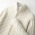 New Twist Zipper Knitted Coat For Men - Image 2