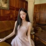 Simple Fishbone Strap Light Dress - Image 4