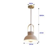 Nordic Japanese Simple Creative Light-transmitting Porcelain Chandelier - Image 3