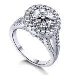 Silver Rhinestone Zircon Ring For Women - Image 5