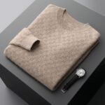 Round Neck Thickened Business Casual Cashmere Fall Winter Men Bottoming Knitted Sweater - Image 3