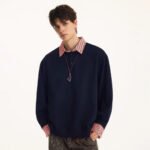 Retro Hong Kong Style American Fake Two Sweater