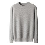 Round Neck Thickened Business Casual Cashmere Fall Winter Men Bottoming Knitted Sweater - Image 5