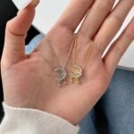 Necklace Moon Hollow Design XINGX Tassel Love Heart - Image 2