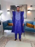 Plus Size Men's New Clothes Figured Cloth Full Craft Fragrant Three-piece Suit - Image 3