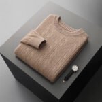 Men's Double-strand Thickened Jacquard Knitted Sweater Casual Business Warm - Image 3