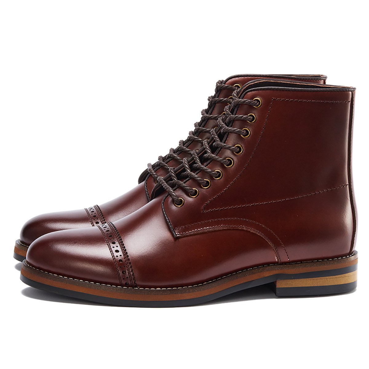 5b18fa15-3529-4cf6-9184-834baa6db998-8.jpg Brown High Street Mid-Top Martin Boots Men - Image 1