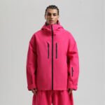 Men's Waterproof Breathable And Loose Zip Ski Suit Jacket - Image 9