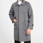 Wool Reversible Woolen Coat Men's Mid-length Single-breasted Baggy Coat - Image 4