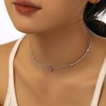 Fashion Sterling Silver Tennis Necklace For Women - Image 4