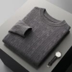 Men's Double-strand Thickened Jacquard Knitted Sweater Casual Business Warm - Image 7