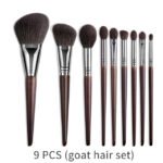 Natural Makeup Brushes Set Eyeshadow Make Up Brush Goat - Image 9