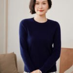 Round Neck Loose Knitted Long Sleeves Women - Image 3