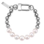 Natural Freshwater Pearl Splicing Round Pearl Men's Titanium Steel Bracelet - Image 3
