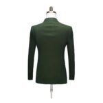 Green Velvet Business Casual Suit Men - Image 3