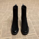 Genuine Leather Skinny Women's Short Martin Boots - Image 3