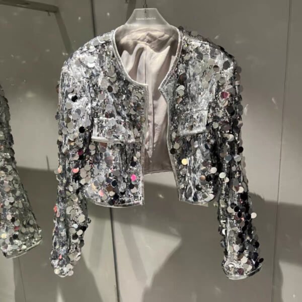 Sequined Coat Autumn Cool Wind Top For Women