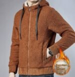 Winter Men's Zipper Hooded Sweater Cardigan - Image 5