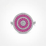 Sterling Silver Personalized Round Shield Design Simple Fashion Advanced Ring