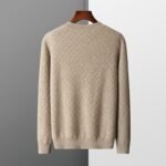 Round Neck Thickened Business Casual Cashmere Fall Winter Men Bottoming Knitted Sweater - Image 4