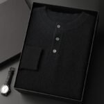 New Men's Round Neck Half Button Sweater - Image 9