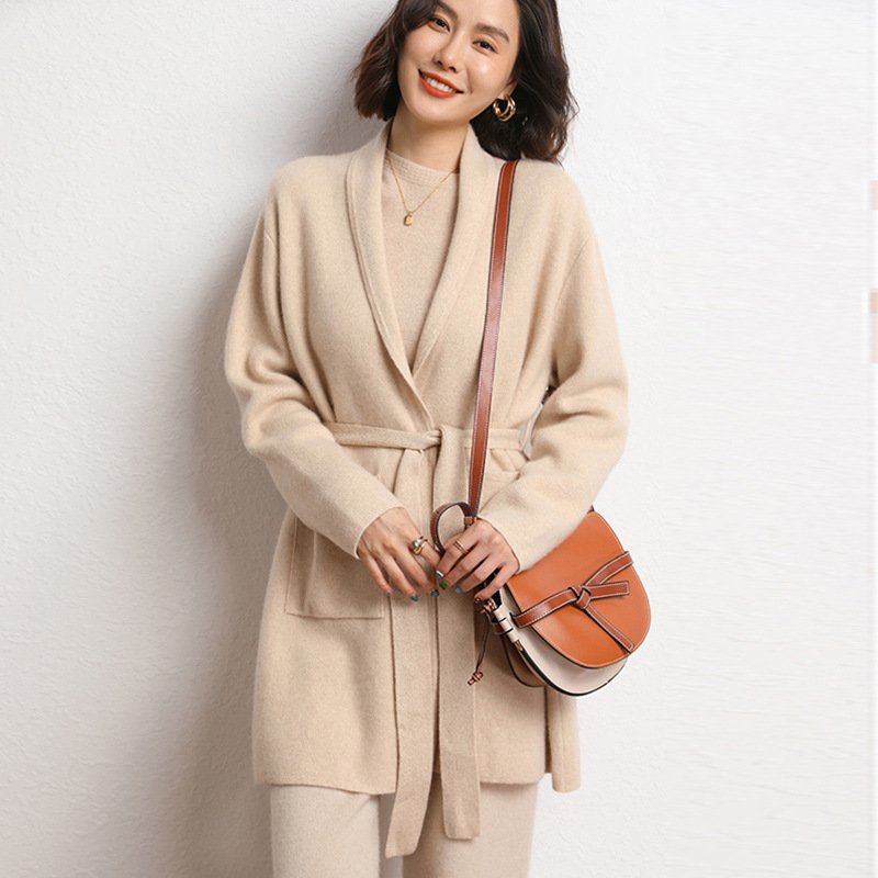 6e45fa3f-aaea-4fc1-a558-9e6ec0a9a2cb-2.jpg Fall Winter Fashion Mid-length Knitted Coat For Women - Image 1