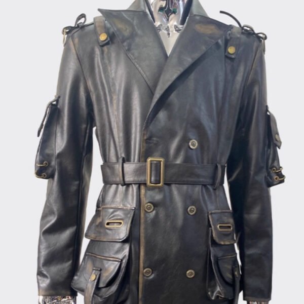 Men's Motorcycle Plus Size Leather Jacket
