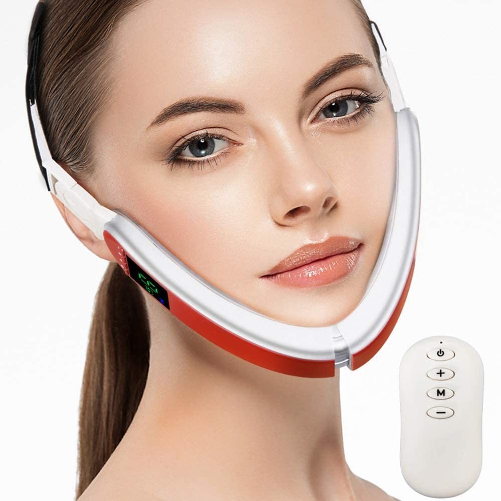 7008570653026-1.jpg Infrared LED Light Photon Therapy V-Shape Slimming Face Massager - Image 1